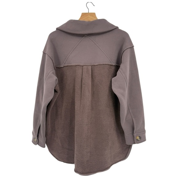 Bohme Sophie Cozy Oversized Slouchy Brown Jacket Shacket Size S - Picture 4 of 11